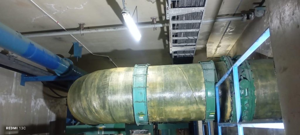 FRP Lining — dokumentasi aplikasi di lapangan (slide p-29)