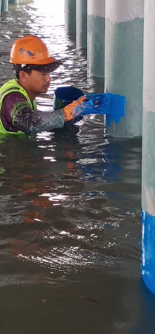 Protective Coating — dokumentasi aplikasi di lapangan (slide p-30)