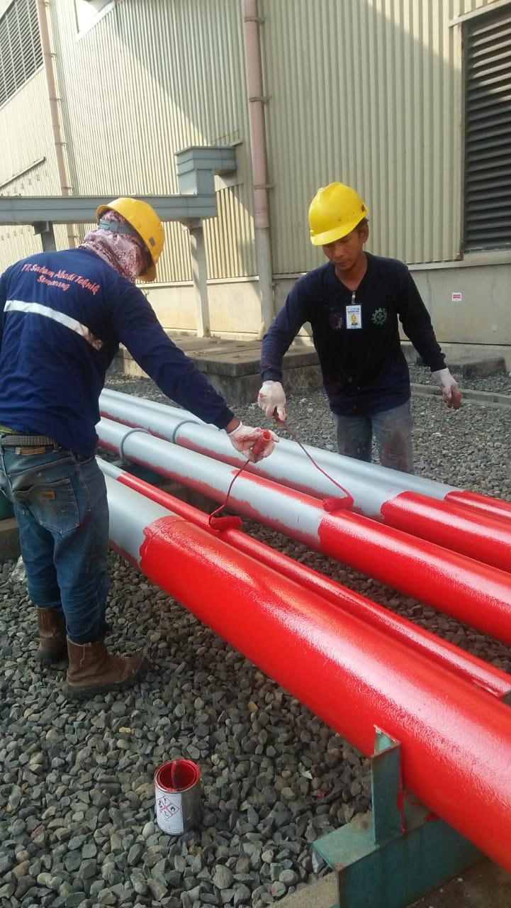 Protective Coating — dokumentasi aplikasi di lapangan (slide p-31)