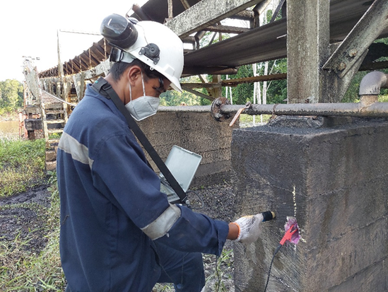 Halfcell potential test untuk korosi tulangan